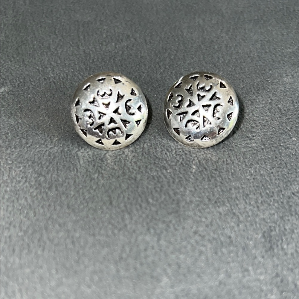 Silver earrings